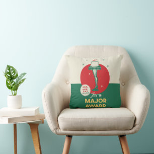 A Christmas Story   Leg Lamp Major Award Throw Pillow