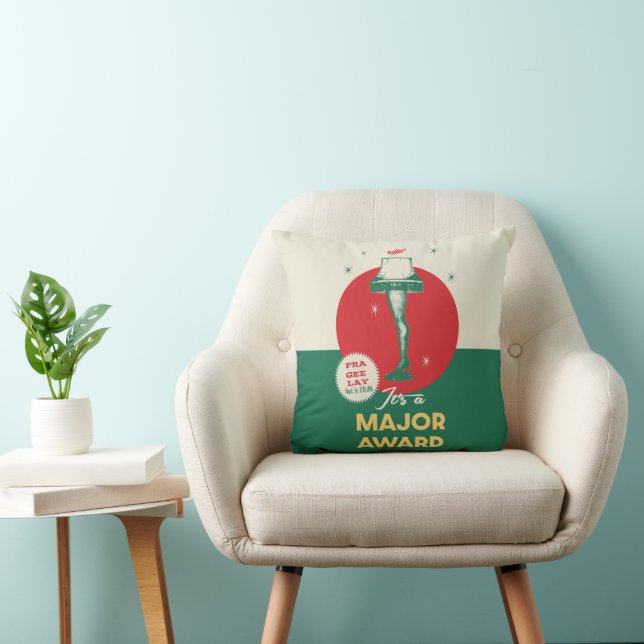 A Christmas Story | Leg Lamp Major Award Throw Pillow (Chair)