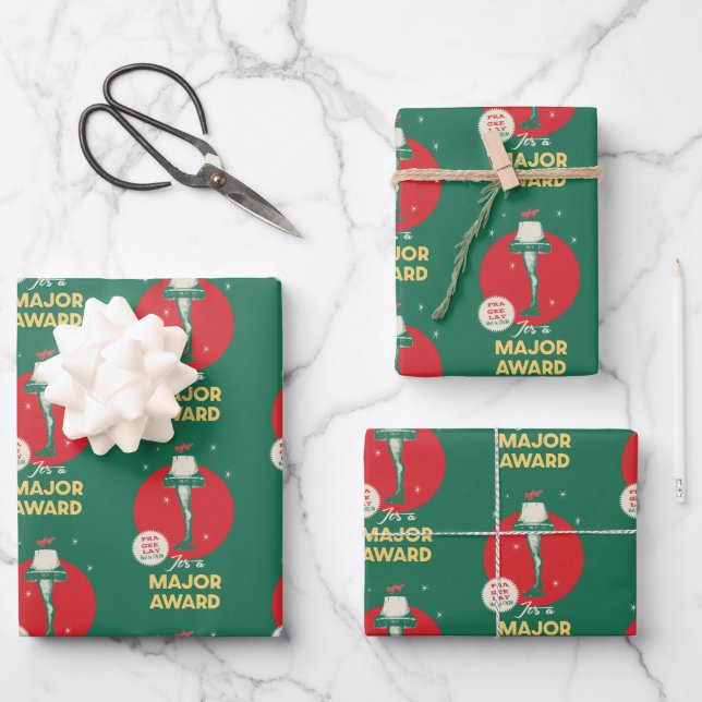 A Christmas Story | Leg Lamp Major Award Wrapping Paper Sheet (Front)