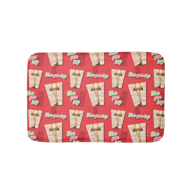 A Christmas Story | Leg Lamp Pattern Bath Mat (Front)