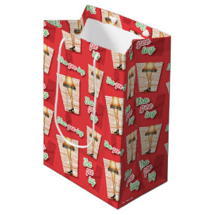 A Christmas Story Leg Lamp Pattern Medium Gift Bag