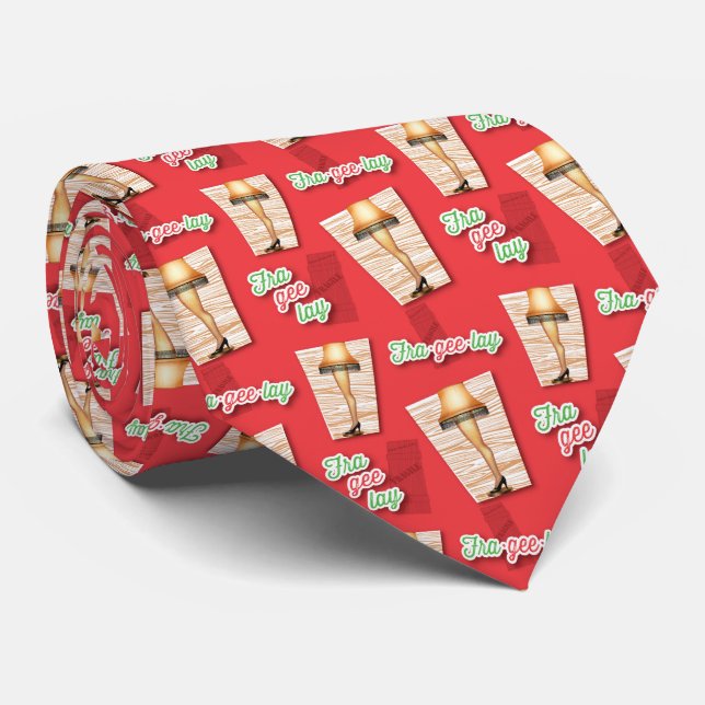 A Christmas Story | Leg Lamp Pattern Tie (Rolled)