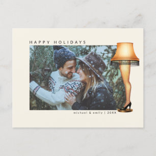 A Christmas Story Leg Lamp   Photo  Holiday Postcard
