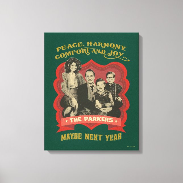 A Christmas Story | Peace, Harmony, Comfort & Joy Canvas Print (Front)