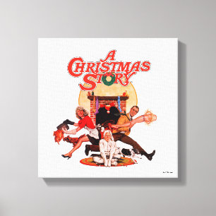 A Christmas Story Poster Art Canvas Print