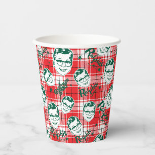 A Christmas Story Ralphie Plaid Pattern Paper Cups