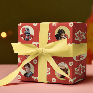 A Christmas Story Retro Snowflake Pattern Wrapping Paper