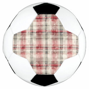 A Christmas Tartan Floral Design Series #15 Soccer Ball