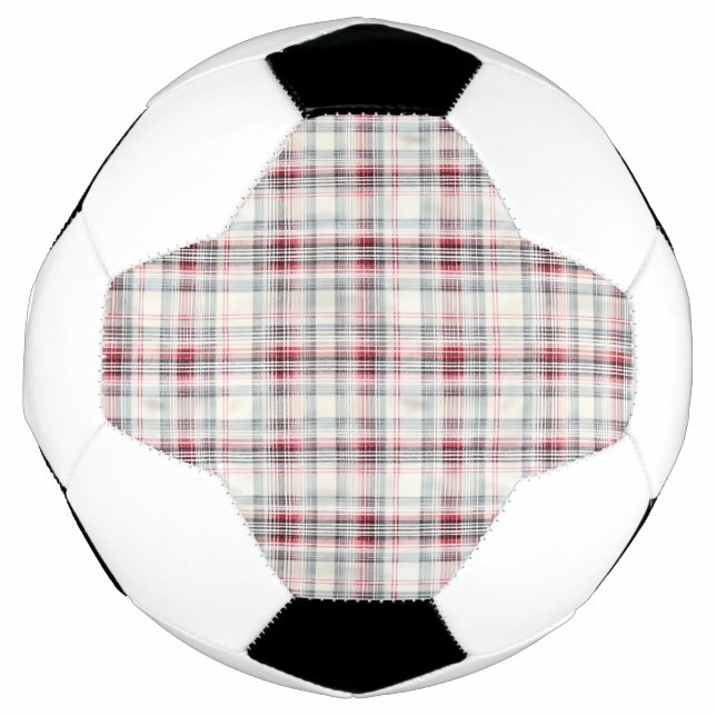 A Christmas Tartan Floral Design Series #24 Soccer Ball (Front)