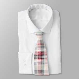 A Christmas Tartan Floral Design Series #24 Tie