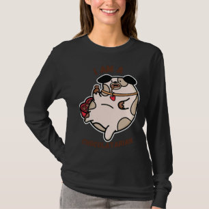 A Chubby Dog Eating Chocolates T-Shirt