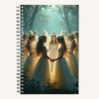 A Circle of Fairies Spiral Notebook