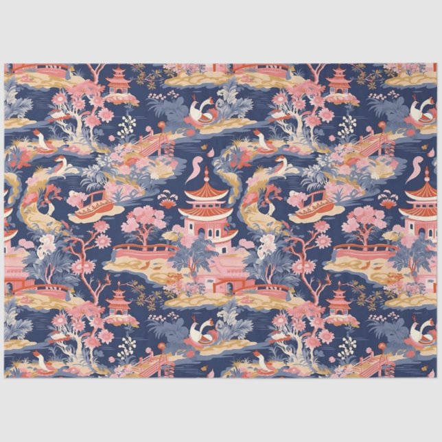 A Classic Chinoserie Series Design 3 Tissue Paper (Front)