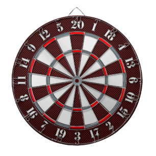 A Classic Game of Darts Chrome Carbon Fibre Styles Dartboard