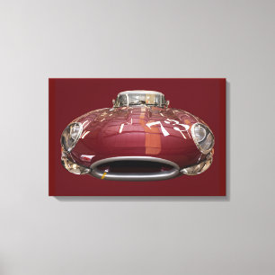 A classic Jaguar E-Type from 1961 Canvas Print