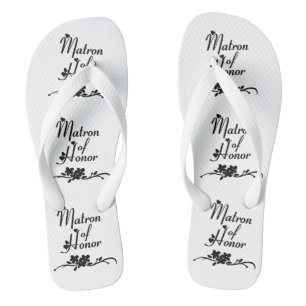 A Classic Matron of Honour   Flip Flops