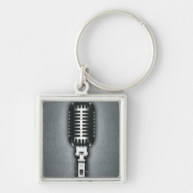 A Classic microphone Keychain (Front)