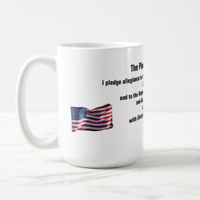 A  Classic Mug  with the The Pledge Of Allegiance (Left)