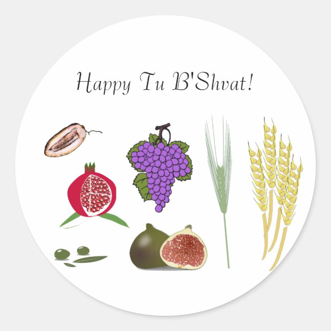 a classic round sticker (Front)