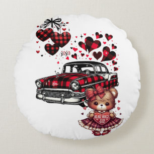 A CLASSIC VALENTINE LOVE FOR YOU 2 ROUND PILLOW