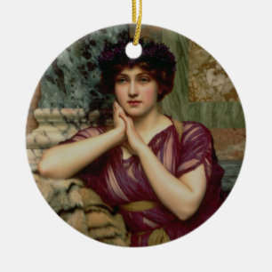 A Classical Beauty, 1901 (oil on canvas) Ceramic Ornament