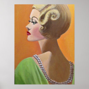 A Classy Vintage Lady Poster