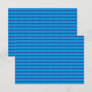 A clear blue sky stretches above a calm, deep blue thank you card