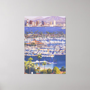 A Clear Day in San Diego Canvas Print