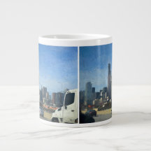 A Clear Drive Chicago Jumbo Coffee Mug