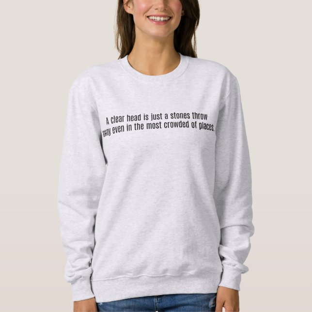 A Clear Head Women's Basic Sweatshirt (Front)