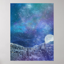 A Clear Winter Night Poster