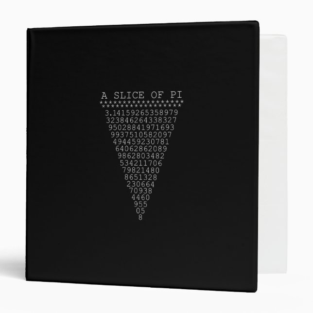 A Clever Slice of Pi Binder (Front/Inside)