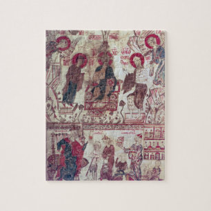 A Clinic, Byzantine Treaty, 14th century (vellum) Jigsaw Puzzle