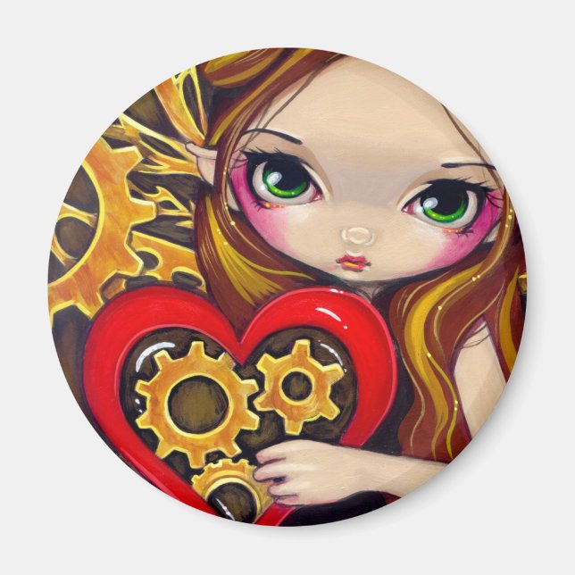 "A Clockwork Valentine" Magnet (Front)