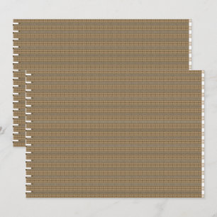 A close-up image showcasing a fabric with a tan an thank you card