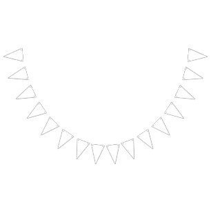 A close-up of a white sleeve made from a smooth, p bunting flags