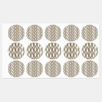 A close-up view of a crisscrossing wire mesh grid 