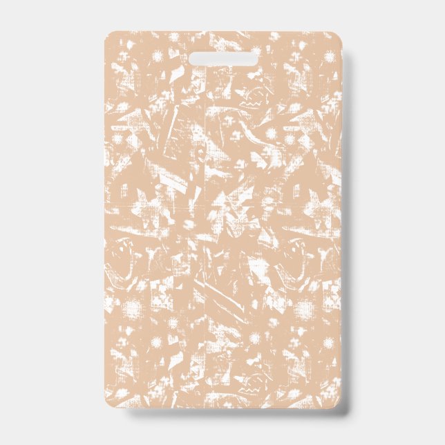 A close-up view of a textured wall featuring patte badge (Front)