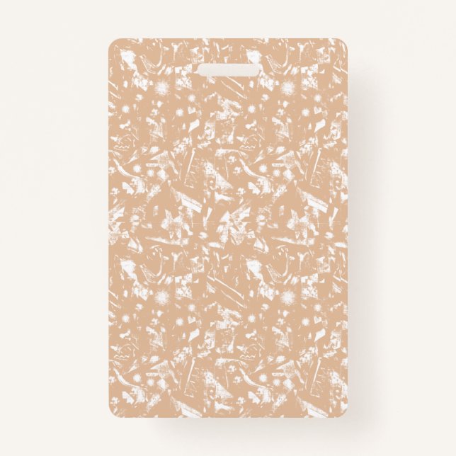 A close-up view of a textured wall featuring patte badge (Back)