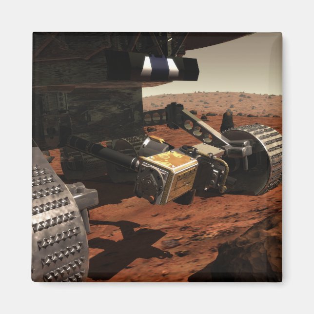 A close-up view of the arm on NASA's Mars Magnet (Front)