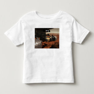A close-up view of the arm on NASA's Mars Toddler T-shirt