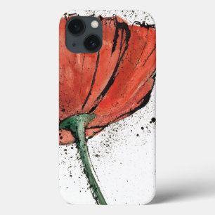 A Closed Flower on a White Background iPhone 13 Case