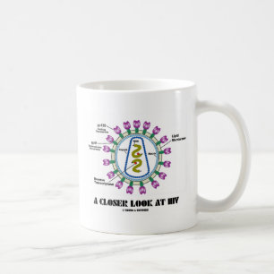 A Closer Look At HIV (Viron Virology) Coffee Mug