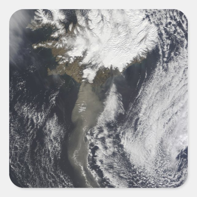 A cloud of ash square sticker (Front)