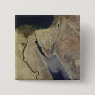 A cloud of tan dust from Saudi Arabia 2 Inch Square Button