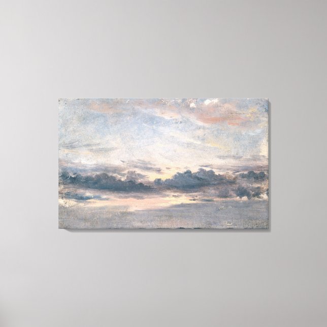 A Cloud Study, Sunset, c.1821 (oil on paper on mil Canvas Print (Front)