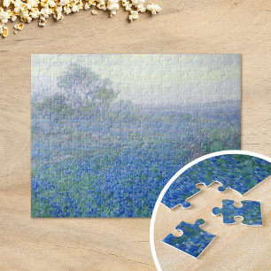 A Cloudy Day, Bluebonnets   Julian Onderdonk Jigsaw Puzzle