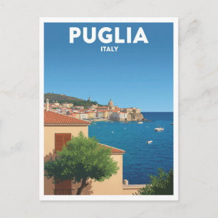 A Coastal Drive Through Puglia Postcard
