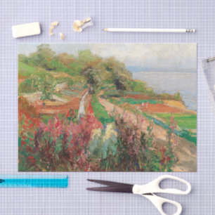 A Coastal Landscape   Olga Wisinger-Florian Tissue Paper