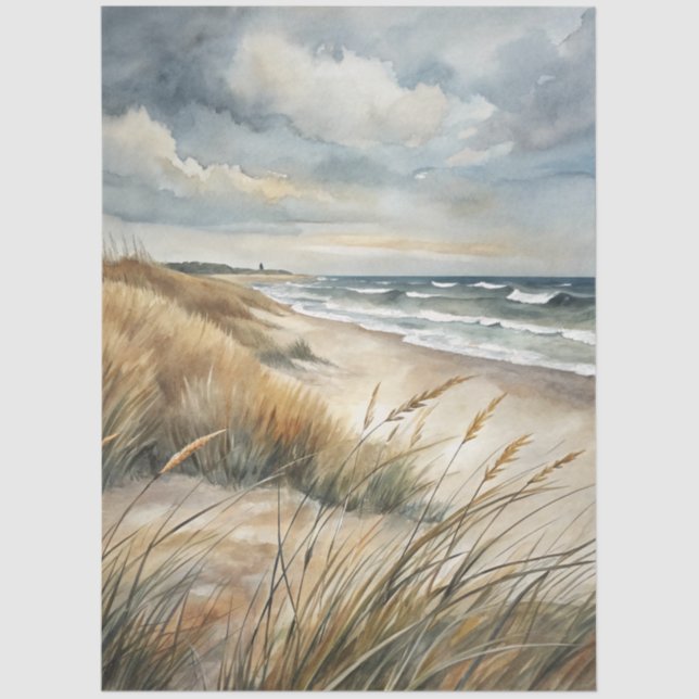 A Coastal Series Design 37 Tissue Paper (Front)